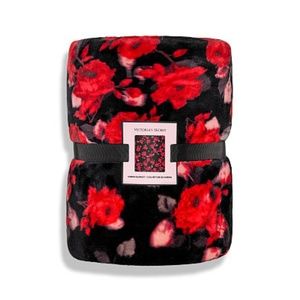 Valentines Rose Sherpa Blanket
